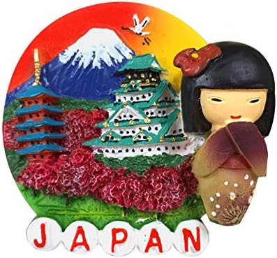 Amazon Co Jp お土産japanマグネット 丸型こけし 富士 外国人観光客向け日本土産 ホーム キッチン