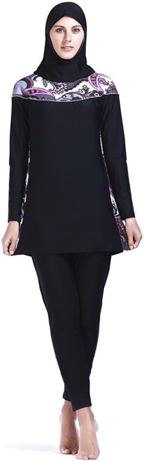 Women Muslim Swimwear Full Coverage Islamic Burkini Swimsuit 3 Pieces Full Body with Hijab Sun Protection