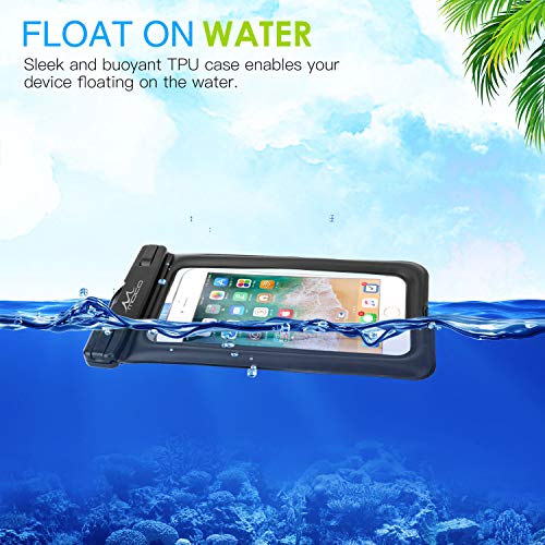 MoKo Floating Waterproof Phone Pouch [2 Pack], Floatable Phone Case Dry