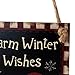 Aurorax Indoor and Outdoor Wood Holiday Christmas Hanging Door Decorations and Wall Signs, Winter Wonderland Decor, For Home, School, Office, Party Decorations (G)