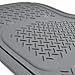 BDK MaxDuty Rubber Floor Mat for Car, SUV,Van & Truck - Super Heavy Duty Rubber , Trim to Fit & 3 Piece (Gray)