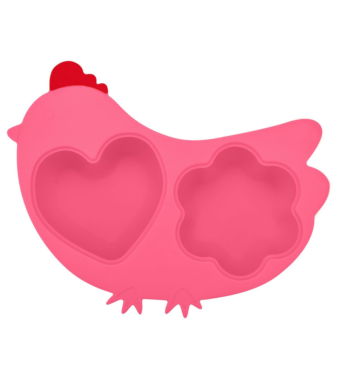 Innobaby - silicone Steamer with Lid - Chicken Pink