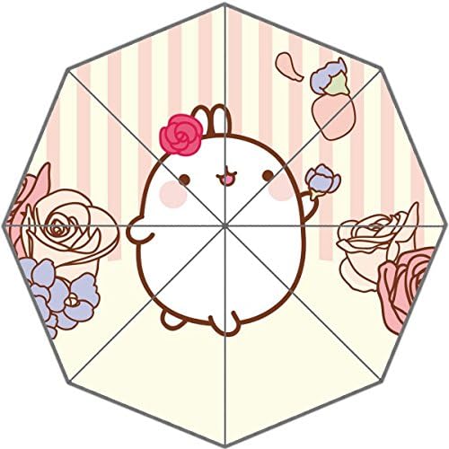 Lovely Korea Molang Rabbit Kawaii Patterns Inch Forable High Quality Compact Rain Umbrella for men,women ,kids!