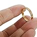 LOYALLOOK 3pcs 1mm Stainless Steel Women's Plain Band Knuckle Stacking Midi Rings Comfort Fit Gold Tone 8#