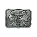 E-Clover Designer Silver Cowboy UP Horse Rodeo Western Belt Buckle for Men (Style01)