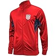 Icon Sports Officially Licensed U.S. Soccer Full Zip Up Active Adult Training Soccer Track Jacket