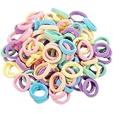 Music_90s Elastic Soft Hairband Ponytail Holder, 120 Pieces