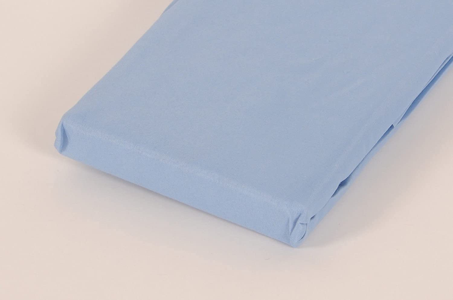 Sky Blue Single Polycotton Fitted Sheets 90 x 190 cm - 2 Pack