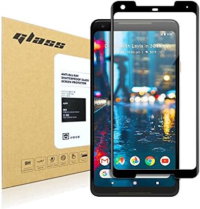 Google Pixel 2 XL Screen Protector [Full Coverage] ,Swimfot [3D Full Curved Edge] [Tempered Glass] Anti-Scratch, Bubble Free (Black)