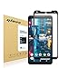 Google Pixel 2 XL Screen Protector [Full Coverage] ,Yanfot [3D Full Curved Edge] [Tempered Glass] Bubble Free, Dust-free and fingerprint-free (Black)