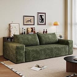 3 Seater Couch for Living Room, 71.3 INCH Fluffy
