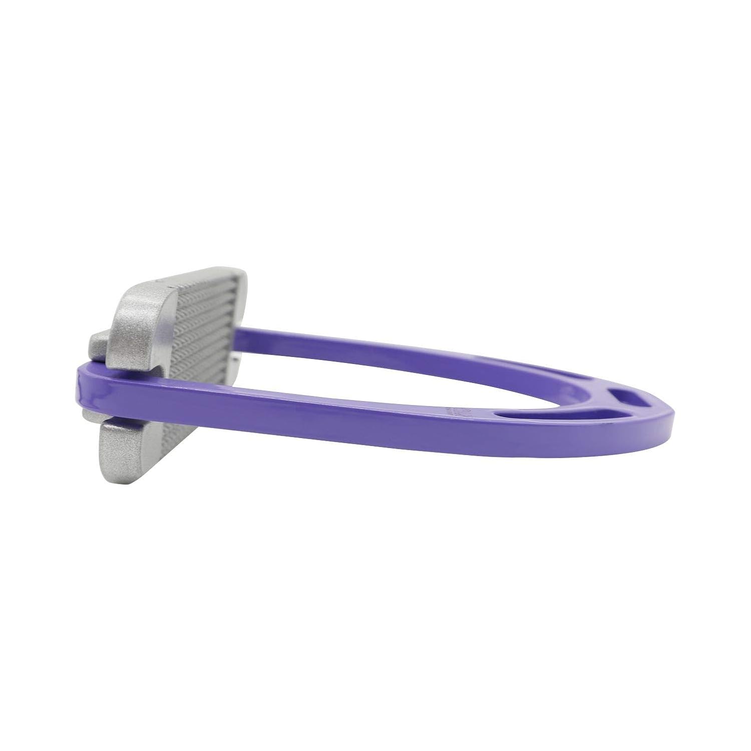 AK Aluminum Light Weight Horse Riding Equestrian Stirrups with Coated Colors (Purple/Silver, 4.75'') - Image 5