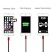 Aonsen iPhone Cable 3Pack 10FT Nylon Braided Certified Lightning to USB iPhone Charger Cord for iPhone 8 7 Plus 6S 6 SE 5S 5C 5, iPad 2 3 4 Mini Air Pro, iPod Nano 7 - Red