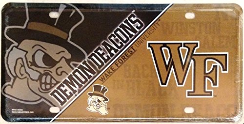 Wake Forest Demon Deacons 130503 NEW DESIGN Metal License Plate Tag University