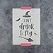 Don't Drink and Fly Halloween Stencil - Bring Your Haunted Visions to Life, Horror Stencil, Mylar Stencils, Halloween Sign