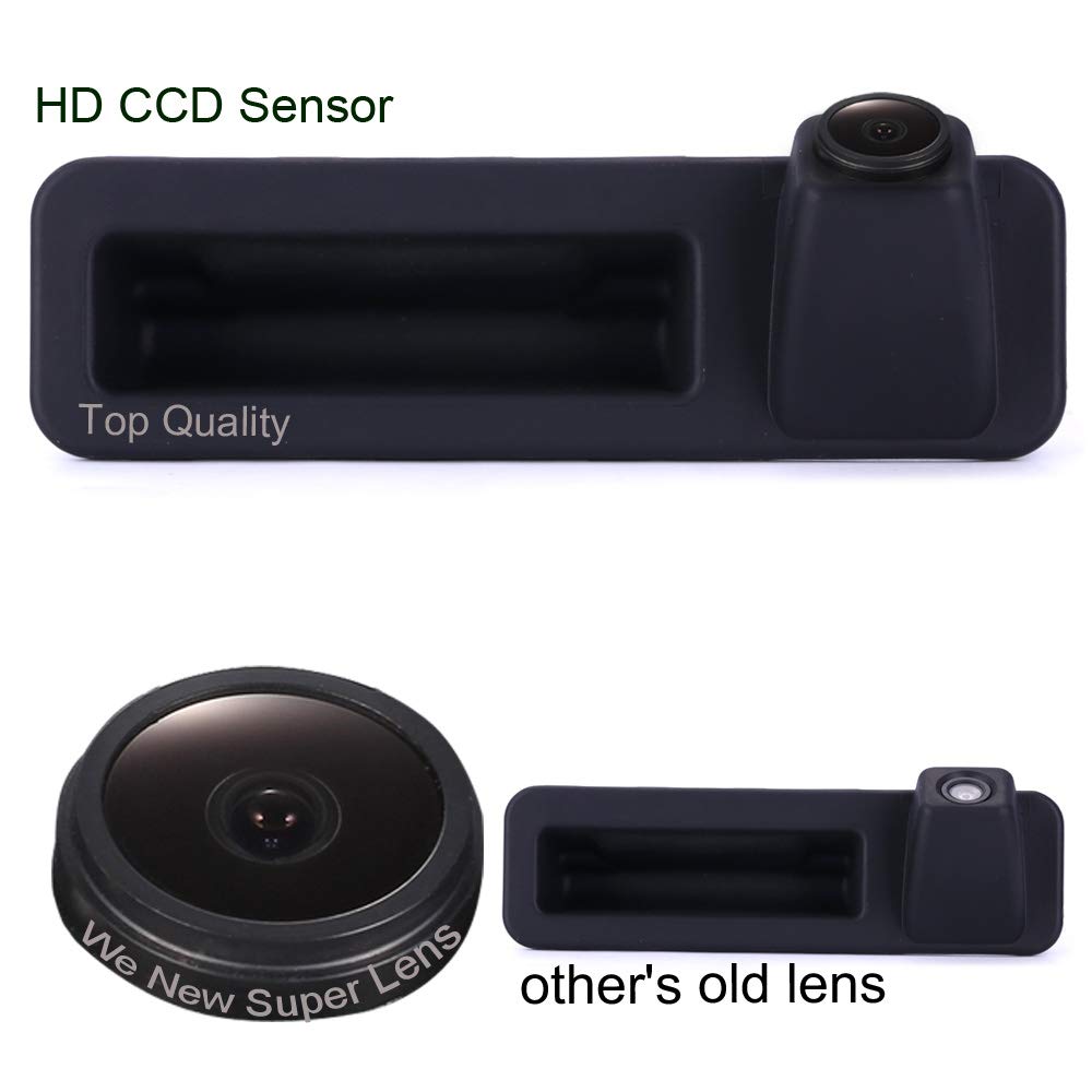 Trunk handle Car Reverse Camera 1280 * 720 Pixel 1000TV Lines HD Lens Waterproof 170 ° Super Wide Angle Rear View Camera for BMW 1/2/3/4/5/7 / M Series X1 X3 X4 X5 X6 F18 F35 F45 F46 F48 F80 520Li