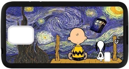 Personalized Cute Cartoon Peanuts Snoopy The Starry Night SamSung Galaxy S5 Protective Case (Laser Technology)