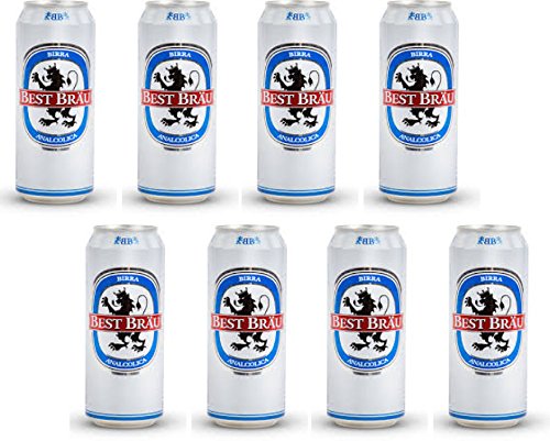 Best Bräu Non-Alcoholic Beer 16.9 Fluid Ounce (0.5lt) Can (Pack of 8) [ Italian Import ] - Thumbnail 4