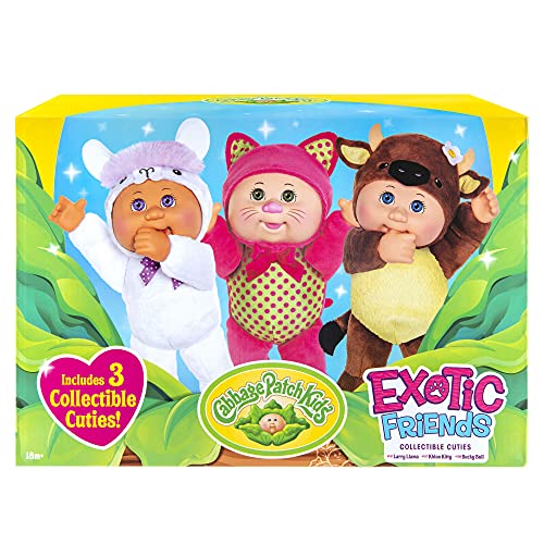 Cabbage Patch Kids Cuties 3 Pack Exotic Friends with Kitty Exclusive