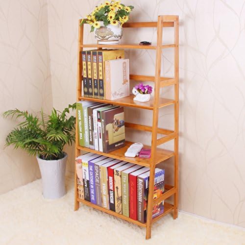 Yi Hai Ladder BookShelf Bamboo Book Rck (4-Tier)