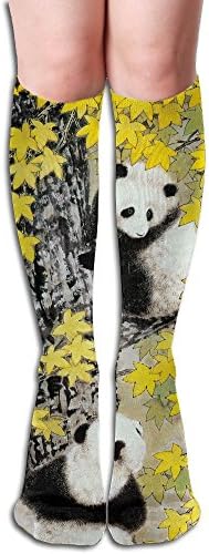GYANG Thigh High Socks Funny Panda Women's Over The Knee High Leg Wamers Girls Winter Warm Crochet Stockings
