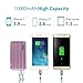 10000mAh 2-in-1 Power Bank and Wall Charger, ROMOSS UP10 Dual Port USB Portable Charger with Foldable AC Wall Plug External Battery Packs for iPhone, iPad, Samsung and More (Rose Gold)