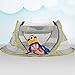 Baby Travel Bed, Portable Baby Beach Tent UPF 50+ Sun Shelter, Baby Travel Tent Pop Up Mosquito Net and 2 Pegs, Ultralight Weight （Style 1)