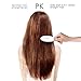 Hair Straightening Brush, Oak Leaf 2-in-1 Ceramic Heating Iron Hair Detangling Straightener Brush Electric Comb, Anti-Scald, White