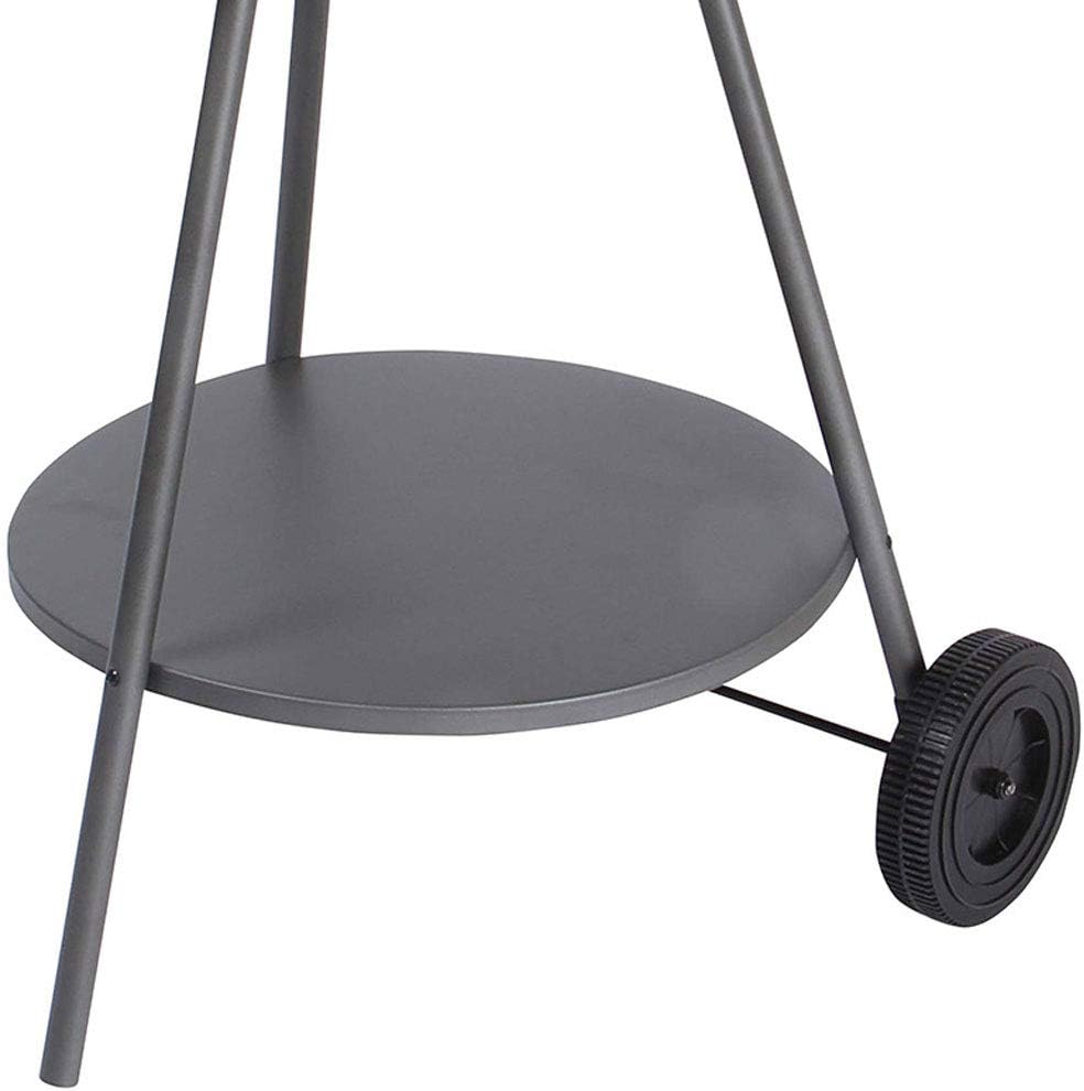 review ZJJ& BBQ Barbecue Grill Round Household Charcoal Grill Cooker Thickened Mobile Simple Grill