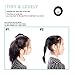 CYWLIFE Tiny Hair Ties Bands for Baby Girls Women Thin & Fine Hair, 100 PCS Black, 7MM No Crease Ponytail Holders Hair Elastics, No Hurt Durable Soft Rubber Bands for Kids Men