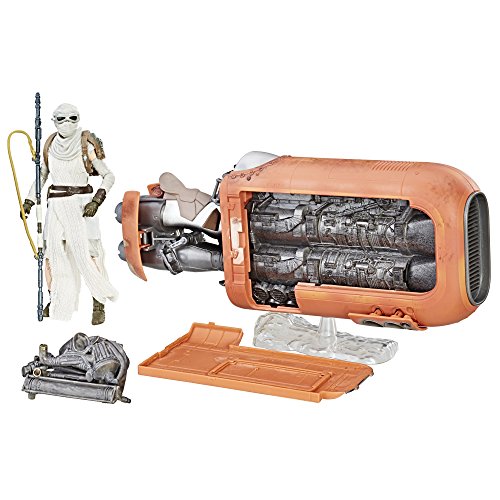 Star Wars The Black Series Rey's Speeder (Jakku) and Figure