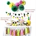 Summer Party Decoration Kit Paper Fans Tropical Party Flamingos and Pineapples Banners Tassel Garlands Hawaiian Luau Beach Supplies SUNBEAUTY 31 Piece