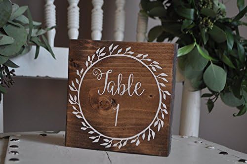 Wedding Table Numbers, Wooden Table Numbers, Handpainted Table Numbers, Wedding Table Decor, Wedding Table Centrepiece, Rustic Table Numbers