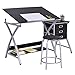 Drafting Table Art & Craft Drawing Desk Art Hobby Folding Adjustable w/ Stool-GE0006