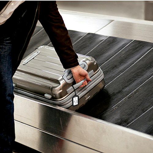 Mifflin-USA Luggage Tags (Black, 50 PK), Bag Tag for Baggage, Suitcase Tags Bulk