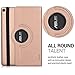 kwmobile Case 360° for Asus ZenPad 10 Z301ML/Z301MFL Case with stand - protective tablet cover with standing function in rose gold