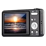 Digital Camera,Bigaint BG007 2.7' TFT 1280x720 5X Optical Zoom 15MP HD Anti-shake Smile Capture Digital Video Camera-Black