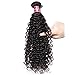 UNice Hair Icenu Series 10A Brazilian Virgin Hair 1 Bundle of Curly Hair Unprocessed Human Hair Weave Extensions Natural Color 95-100g/pc 24inch