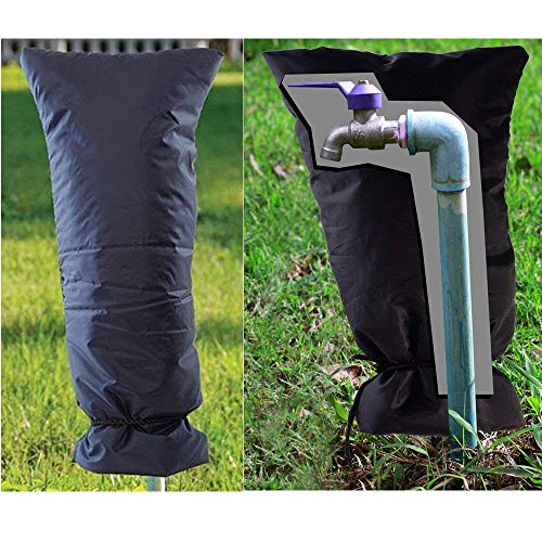 Garden Faucet Cover, Outside Faucet Frost Protector, Large, Black - Thumbnail 2