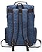 Canvas Backpack, Aidonger Vintage Canvas School Backpack Hiking Travel Rucksack Fits 15'' Laptop (Dark Blue)
