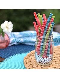Sour Punch Sour Punch Twists, 4 sabores envueltos individualmente dulces y dulces dulces de caramelos, 6 "Piece, 2,6 lb tarro