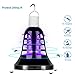 Auledio Camping Lantern and Bug Zapper - LED Mosquito Killer Lamp with 3 Modes and USB Cable - Lightweight Camping Gear and Accessories For The Outdoors and Emergencies（black）