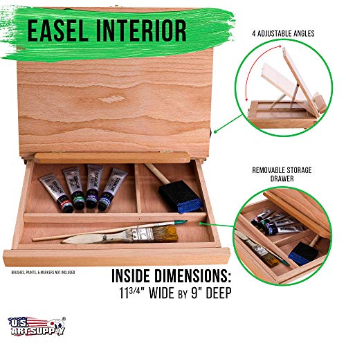 2 Art+Supply+Adjustable+Storage+Beechwood