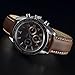 WOCCI Watch Band - Vintage Leather Watch Strap with Gold Buckle, Choice of Color and Width (14mm,18mm,19mm,20mm,21mm or 22mm)
