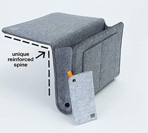 Amazon Com Obi Living Premium Quality Sturdy Bedside Caddy Bedside Organizer With Free Glasses Case Sturdiest Bed Storage Caddy Available Perfect Floating Nightstand Dorm Room Accessories Etc Home Kitchen