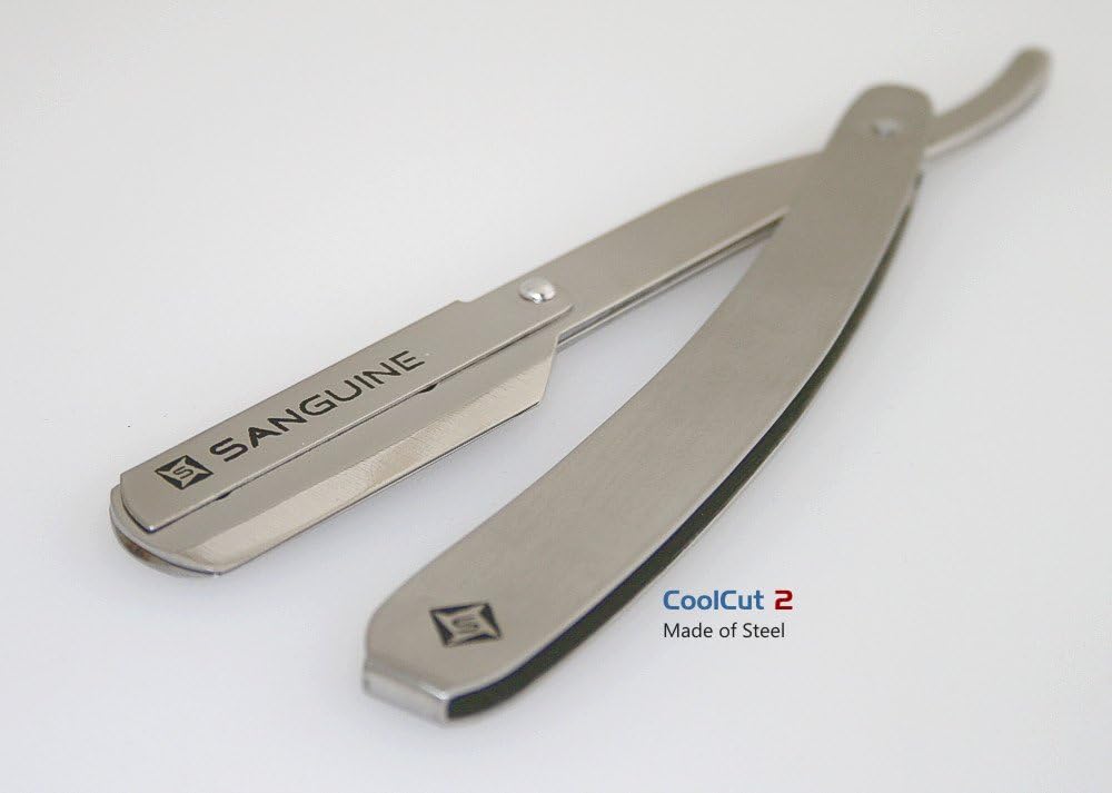 Professional Barber Shaving Razor, Shaving Razor, Solid Steel - Coolcut-2 + Free Pouch