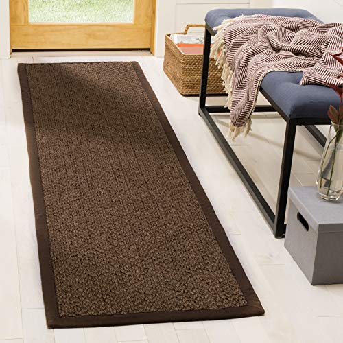 Safavieh Natural Fiber Collection NF525D Chocolate Sisal Runner (2' x 8')