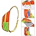 Lecxci Sling Bag Waterproof Sling Backpack Lightweight Crossbody Chest Bag Daypack Hiking Travel for Women Men (Black 1, S)