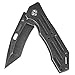 Kershaw Lifter (1302BW); Tactical Tanto Pocket Knife with 3.5 Inch 4Cr14 Steel Blackwashed Blade with Stainless Steel Blackwash Handle, SpeedSafe Assisted Opening and Deep-Carry Pocketclip; 3.2 OZ. primary