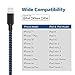 Lightning Cable,AOFU iPhone Charger 4Pack 3FT 6FT 6FT 10FT to USB Syncing and Charging Cable Data Nylon Braided Cord Charger for iPhone 7/7 Plus/6/6 Plus/6s/6s Plus/5/5s/5c/SE and more (Black&Blue)